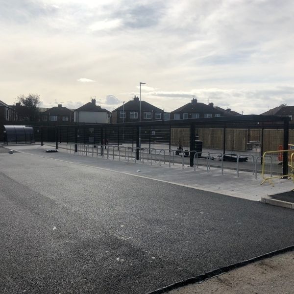 104241 fietsoverkapping fietsenstalling aanleunbeugels fietsparkeren